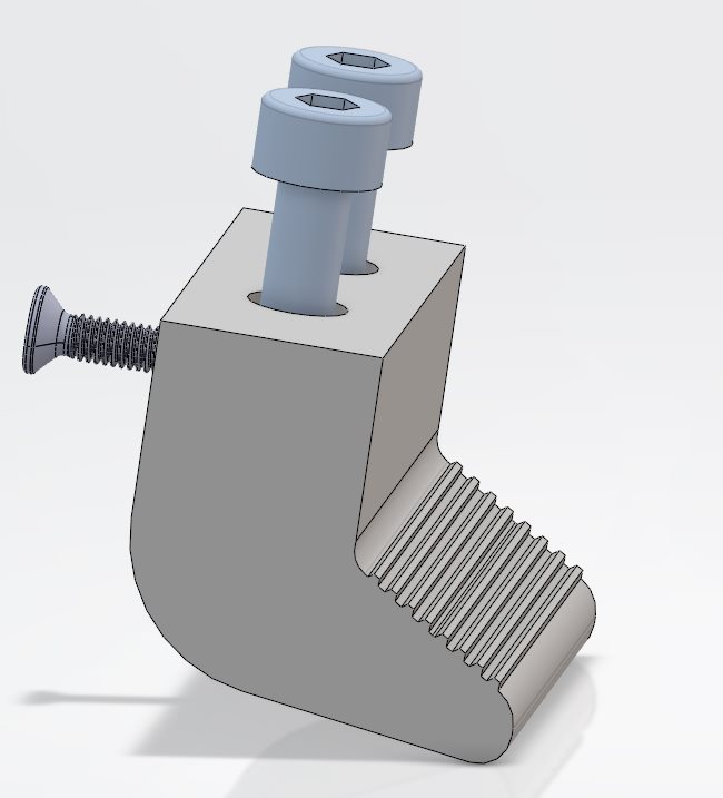 Mâchoire striée imprimée en 3D